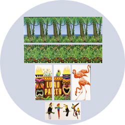 luau decorations kit