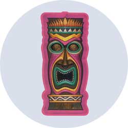 tiki serving tray