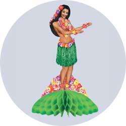hula girl centerpiece