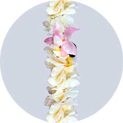 white orchid headband