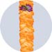 orange tropical orchid leis