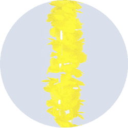 yellow aloha leis