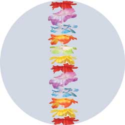 multi color aloha leis