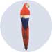 feather parrot decorations large