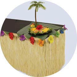nylon table skirts with flowers