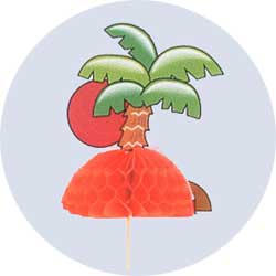 palm tree luau party picks