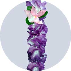 purple orchid leis