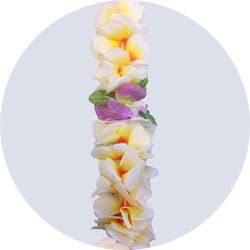 white tropical orchid leis