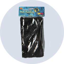 black decorative fish neting