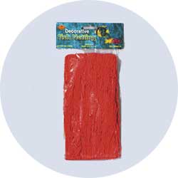 red decorative fish neting