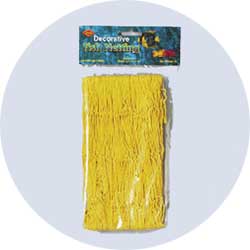 yellow decorative fish neting