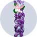 purple orchid headband