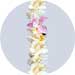 white orchid headband