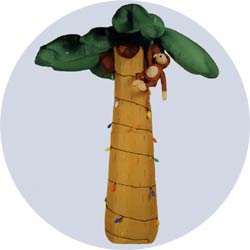 electric inflatable palm tree