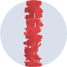 red leis headband