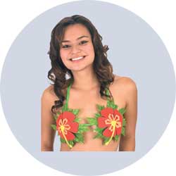 hibiscus bikini top
