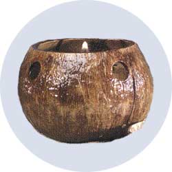 coconut shell candle
